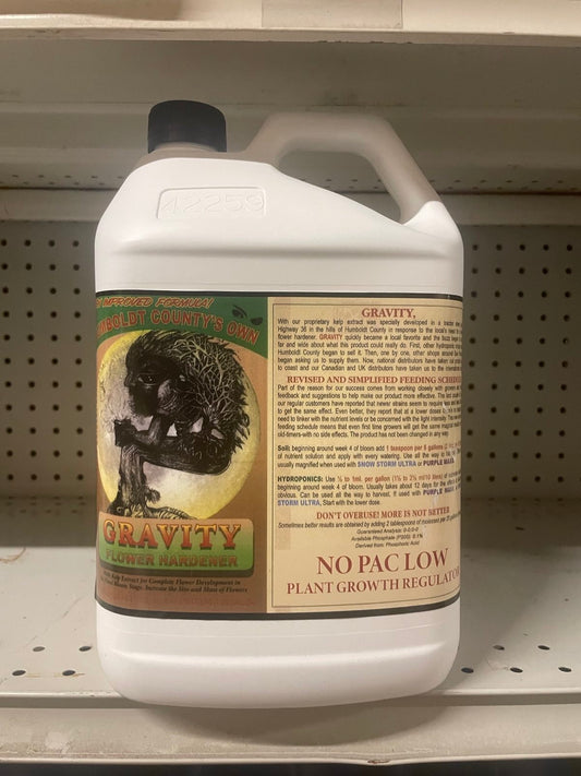 GRAVITY Humboldt County's Own Flower Hardener, 4L (NEW Organic Formula kelp-based)