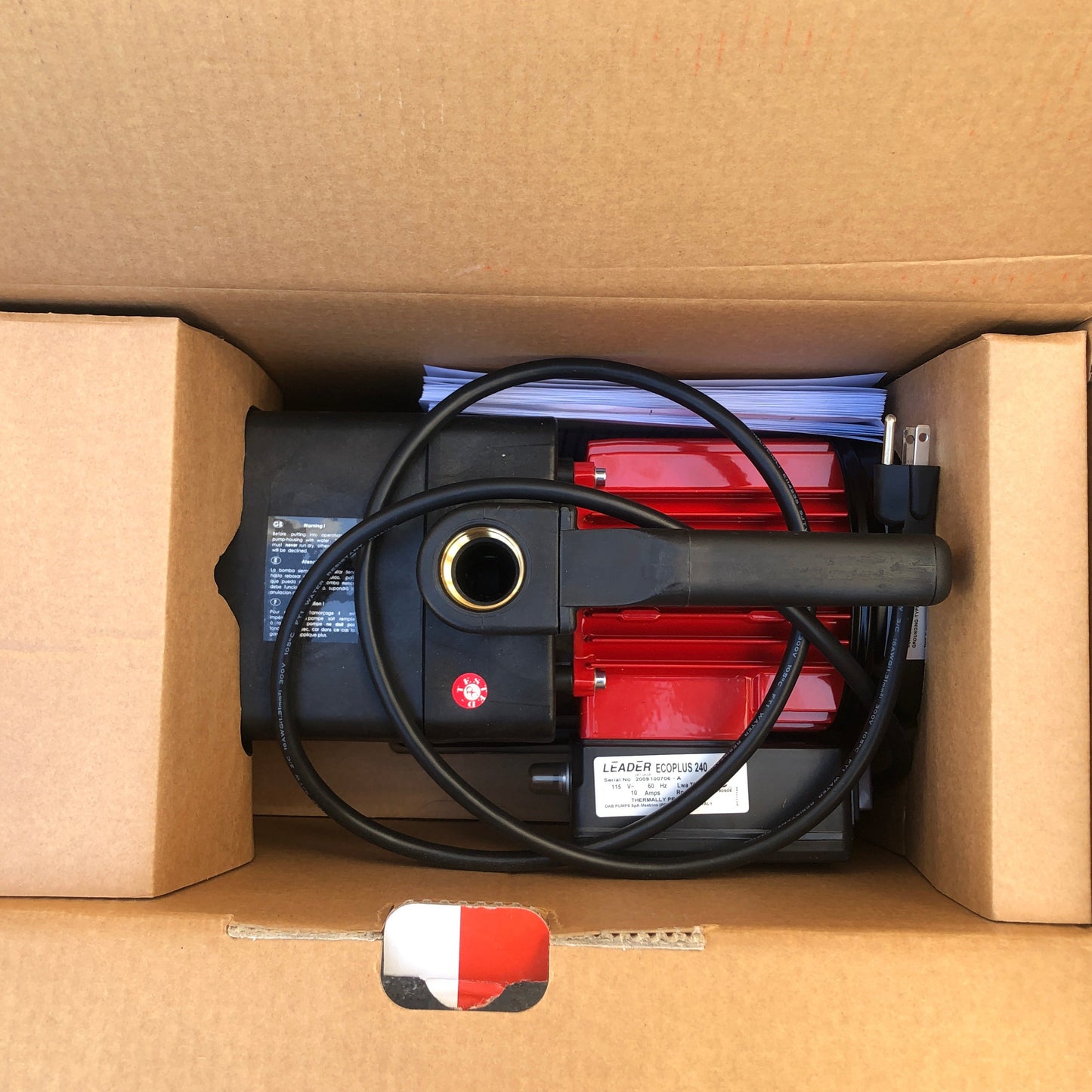 Leader Ecoplus 240, 3/4 HP - 115 Volt, 648 GPH