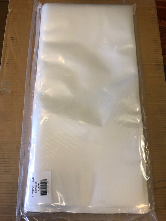 Vacuum Sealing Storage 11.5"x24" Clear/Clear 50pc (4mil)