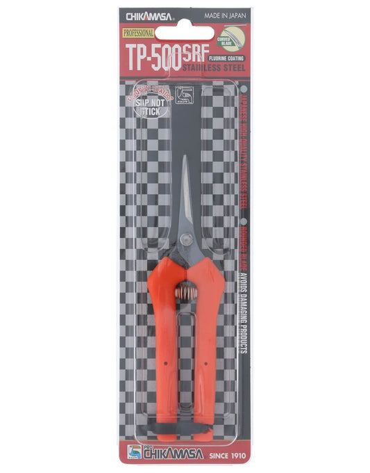 Chikamasa TP-500SRF Curved Blade Sap Resistant Trimming SCISSORS