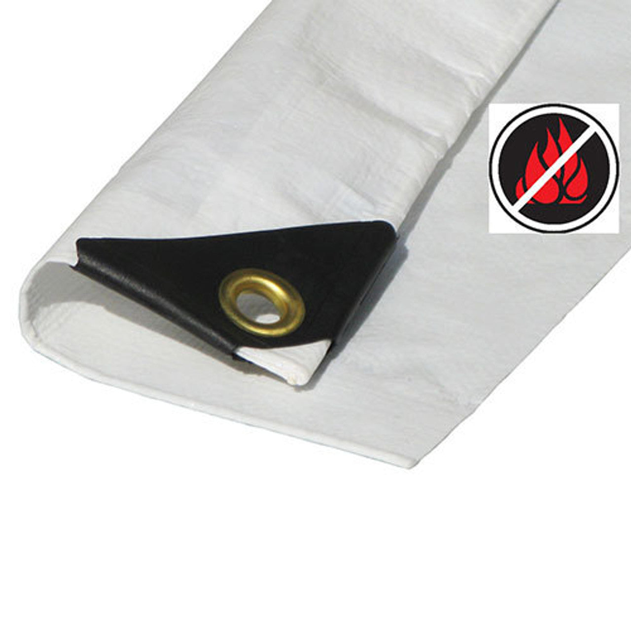 Tarp FIRE RETARDANT White