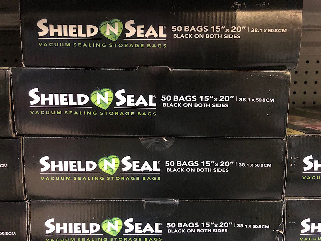 Shield N Seal 15"x20" Black/Black Vacuum Seal Bags 50pc (SNS1900)