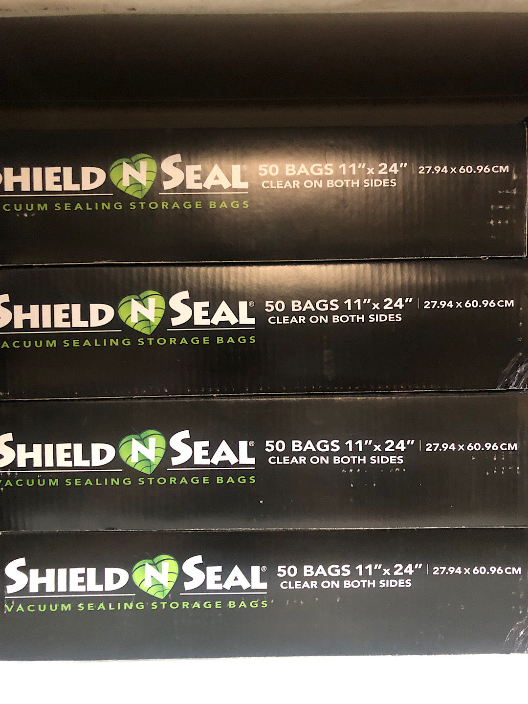 Shield N Seal 11"x24" Clear/Clear Vacuum Seal Bags 50pc (5mil, SNS2000)