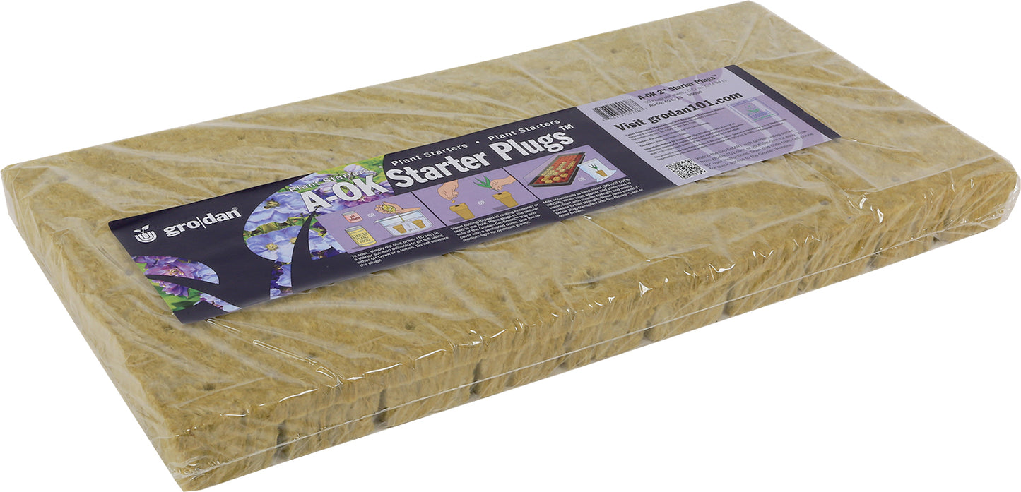 Grodan Pro A-OK Starter Plug 2" 50 Plug Sheet Case (30/per case)