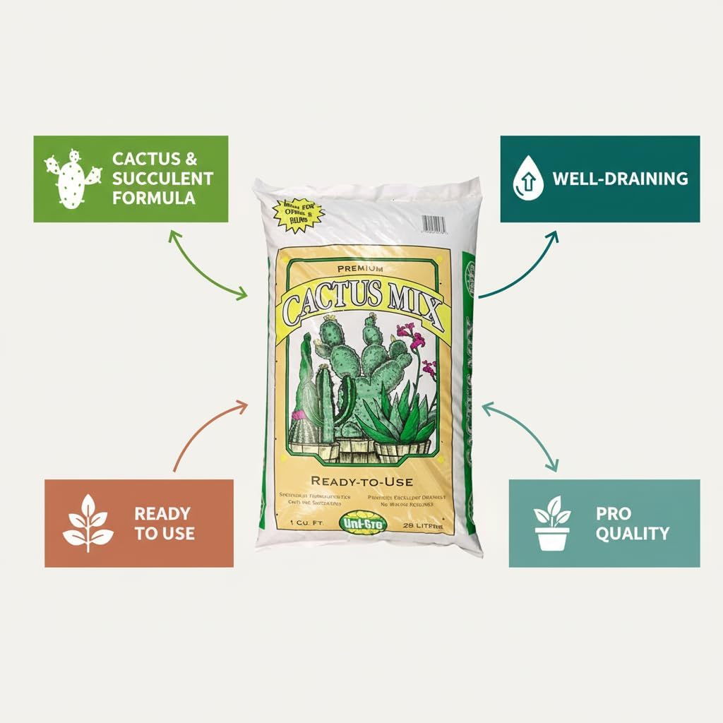 Uni-Gro Premium CACTUS MIX Potting Soil, 1 cu ft