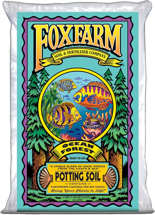FoxFarm Ocean Forest Potting Soil, 1.5cu ft (6.3-6.8 pH Plant Garden)