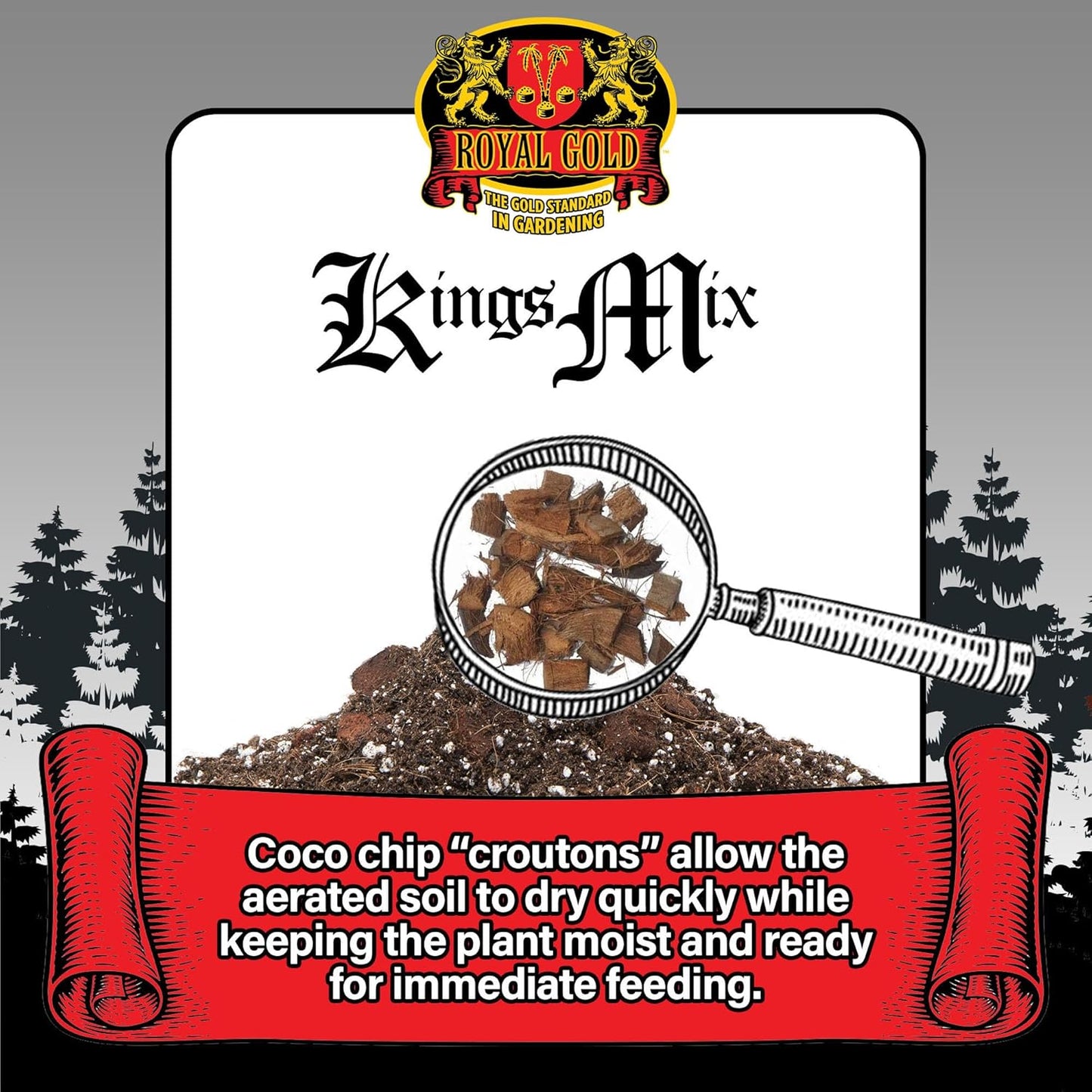 Royal Gold KINGS MIX Versatile All Purpose POTTING SOIL, 1.76 Cubic Foot