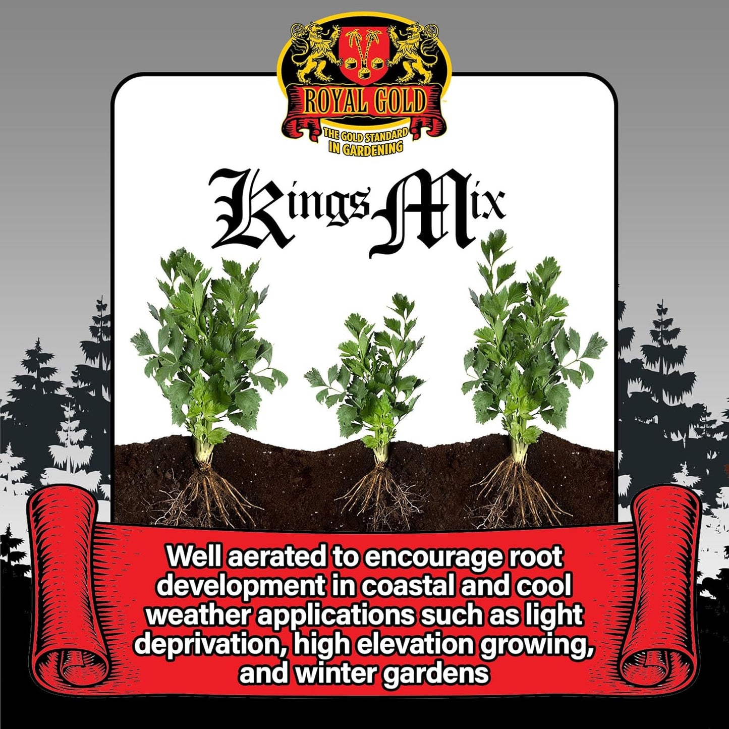 Royal Gold KINGS MIX Versatile All Purpose POTTING SOIL, 1.76 Cubic Foot