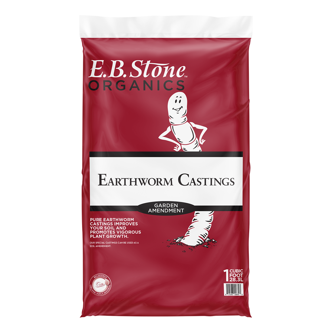 EB Stone Organic EARTHWORM CASTINGS, 1 cu ft