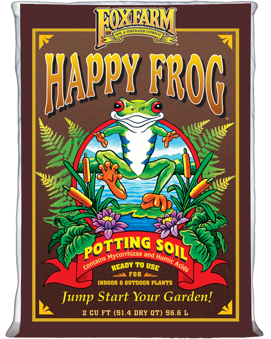 FoxFarm Happy Frog Potting Soil, 2cu ft (for Indoor/Outdoor Container Plants)