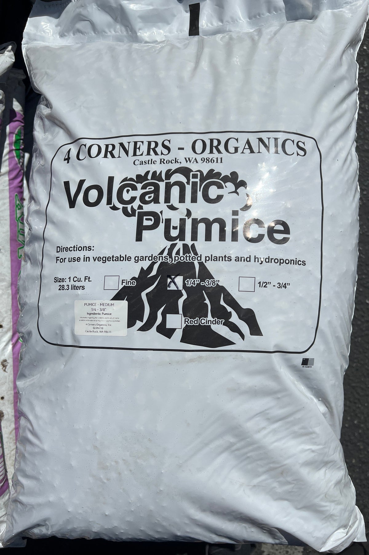 Volcanic PUMICE 1 Cu Ft, Medium (1/4"-3/8")