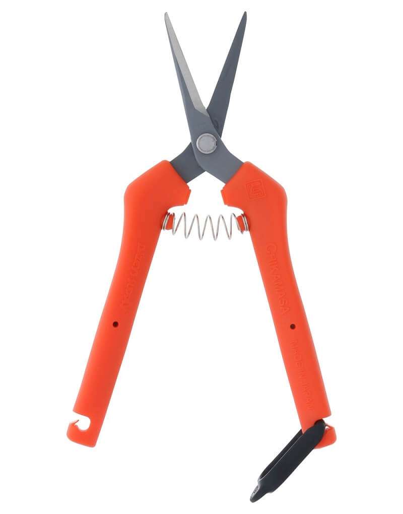 Chikamasa TP-500SRF Curved Blade Sap Resistant Trimming SCISSORS