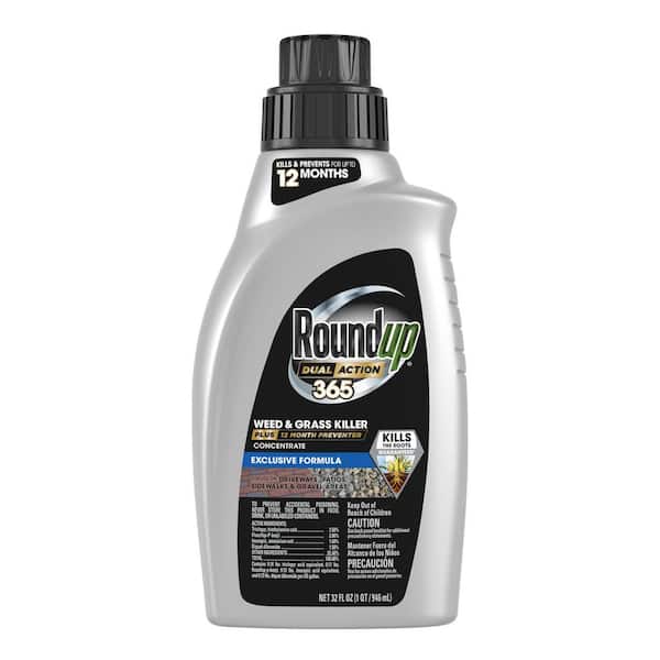 Roundup 32 fl. oz. Dual Action 365 Weed and Grass Killer Plus 12-Month Preventer Concentrate